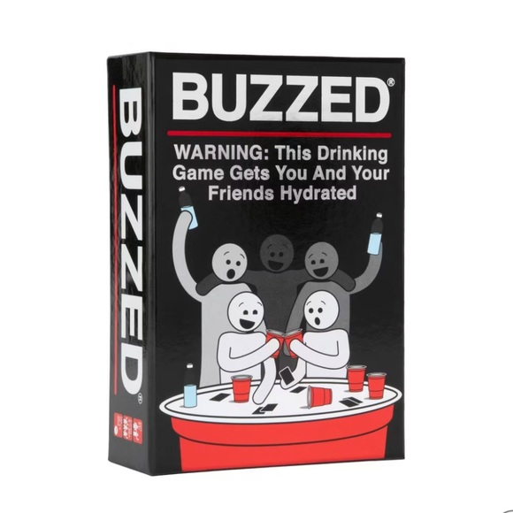 Buzzed Other - Buzzed Hydration Edition Card Game: Party Fun for Adults, Creative Thinking